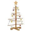 vidaXL Wooden Christmas Tree with Stand Brown 75 cm Bamboo