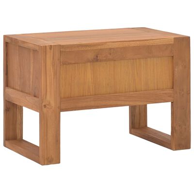 vidaXL Bedside Cabinet 50x30x35 cm Solid Teak Wood