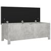 vidaXL Storage Box with Cushion Concrete Grey 105x40x45 cm