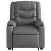 vidaXL Electric Stand up Massage Recliner Chair Grey Faux Leather