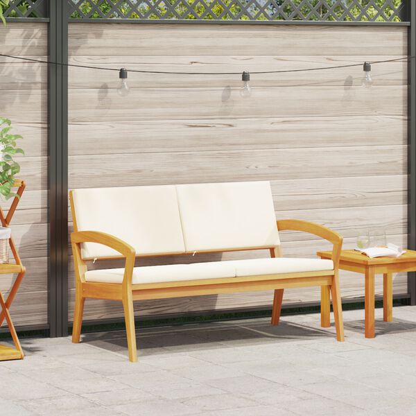 vidaXL Garden Bench with Cushions 115x70x72 cm Solid Wood Acacia
