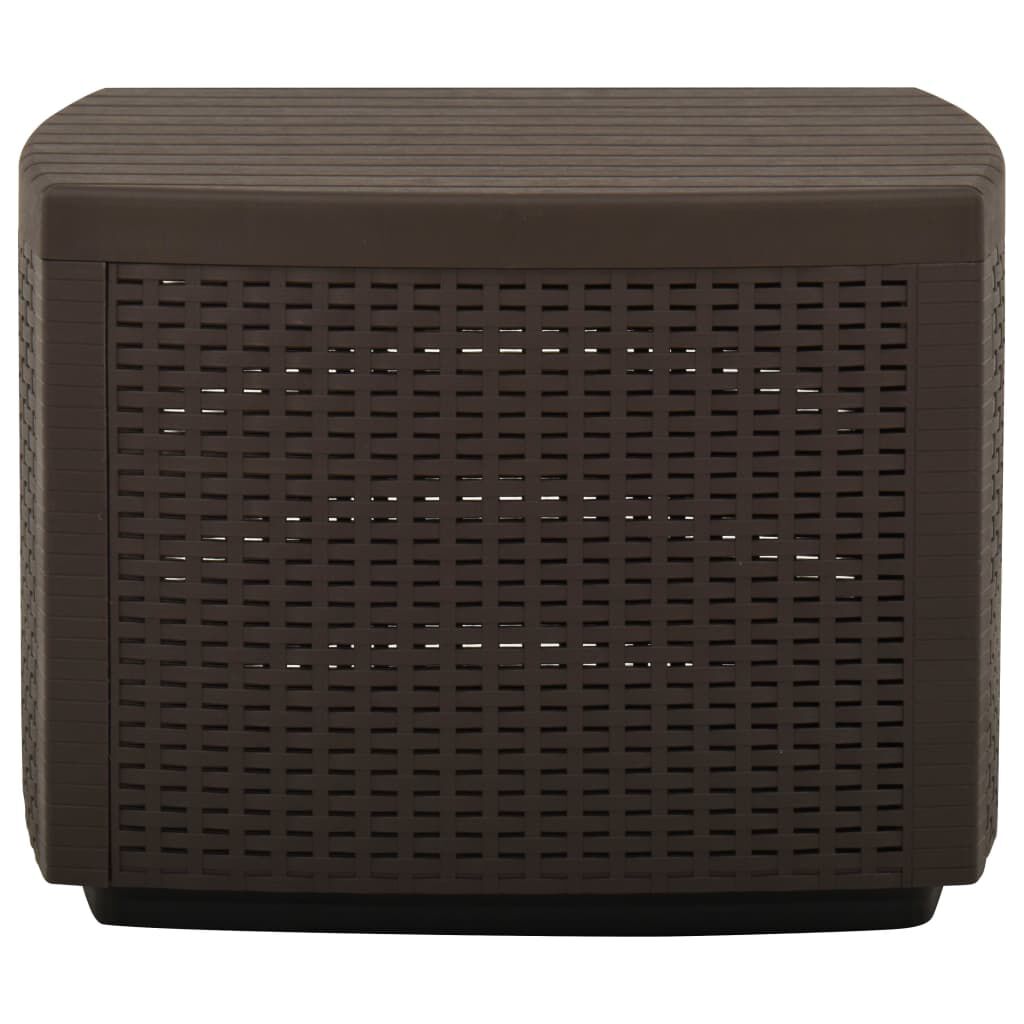 vidaXL Garden Table Mocha 53x53x40 cm Plastic