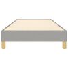 vidaXL Bed Frame without Mattress Light Grey Twin Fabric (US Only)