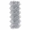 vidaXL Chain Link Fence Silver 25 x 0.6 m Galvanised Steel