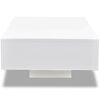 vidaXL Coffee Table High Gloss White