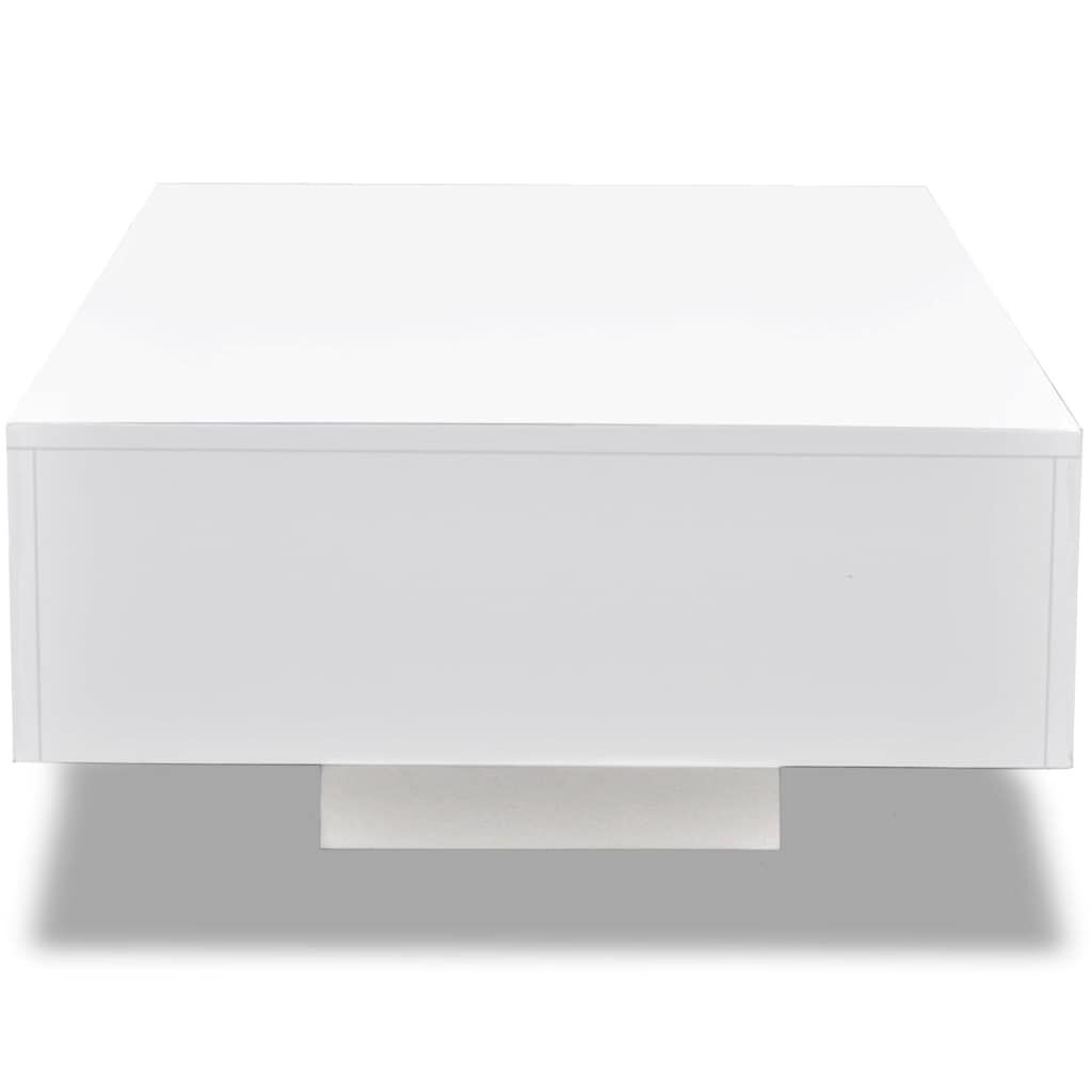 vidaXL Coffee Table High Gloss White