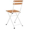 vidaXL Folding Bistro Chairs 2 pcs Solid Wood Acacia and Steel
