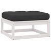 vidaXL Garden Footstools with Cushions 2 pcs Solid Wood Pine