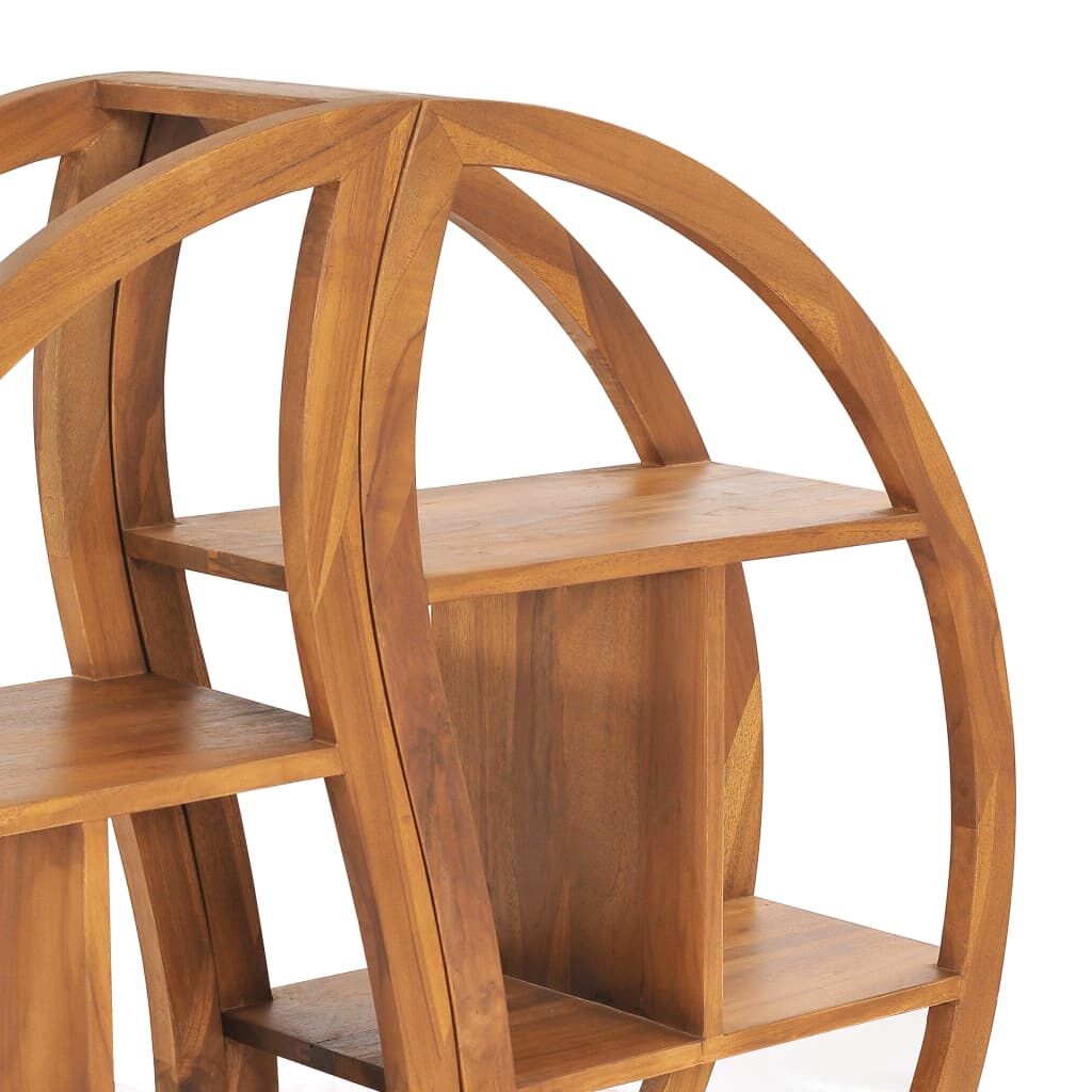 vidaXL Cabinet with Yin Yang Shelf 100x26x112 cm Solid Teak Wood