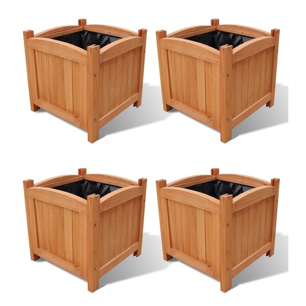 vidaXL Raised Beds 4 pcs 30x30x30 cm (2x41301)