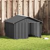 vidaXL Dog House Anthracite 116.5x103x81.5 cm Galvanised Steel