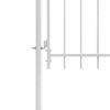 vidaXL Garden Gate Woerden Steel 1x1.5 m White