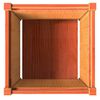 vidaXL Garden Planter Wax Brown 50x50x50 cm Solid Wood Pine