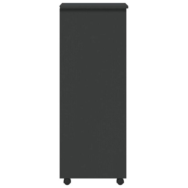 vidaXL Rolling Cabinet with Drawers MOSS Grey Solid Wood Pine