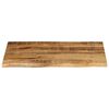 vidaXL Table Top 70x60x2.5 cm Live Edge Solid Wood Rough Mango