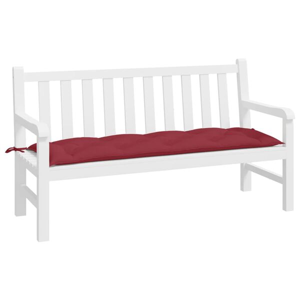 vidaXL Garden Bench Cushion Wine Red 150x50x7 cm Oxford Fabric