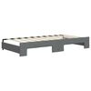 vidaXL Daybed with Trundle without Mattress Dark Grey 100x190 cm