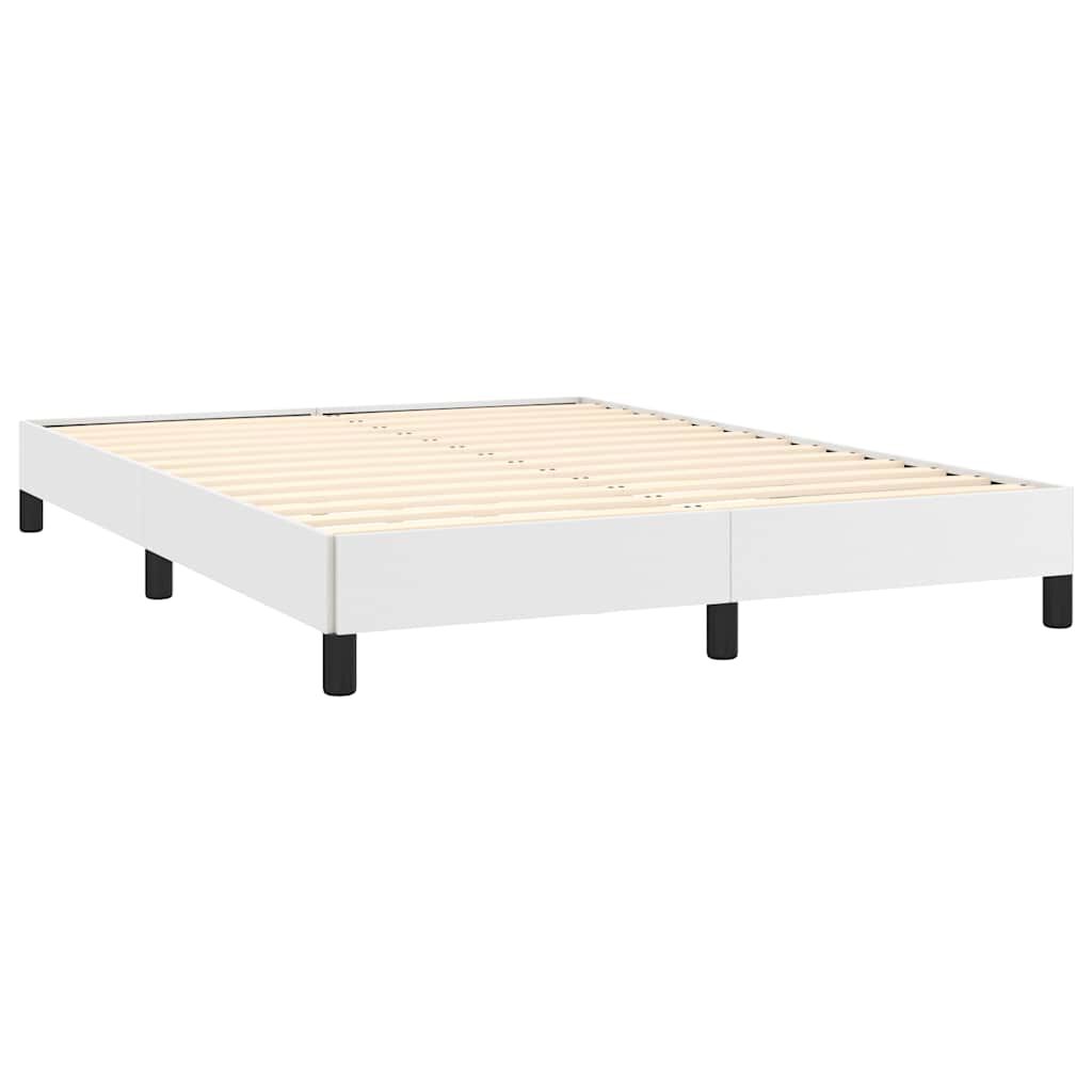 vidaXL Bed Frame without Mattress White 137x190 cm Full Faux Leather