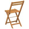 vidaXL Folding Bistro Chairs 8 pcs Solid Wood Acacia