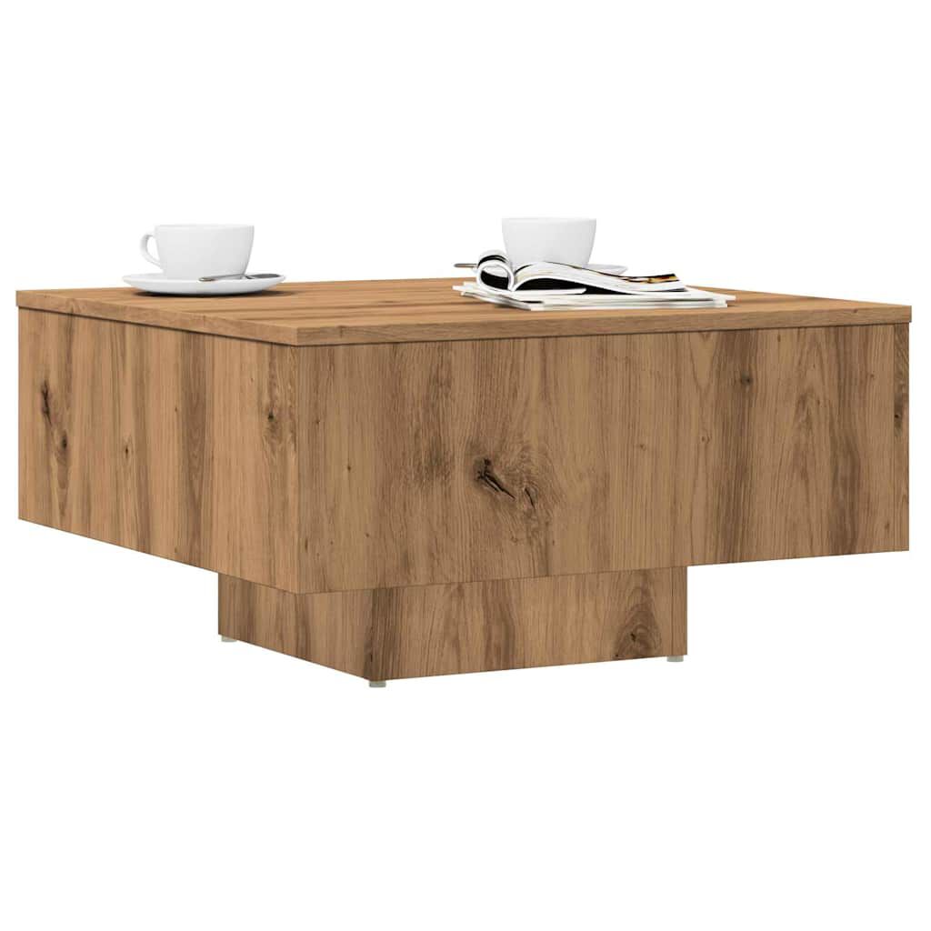 vidaXL Coffee Table Artisan Oak 60x60x31.5 cm Engineered Wood