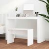 vidaXL Dressing Stool White 70x35x45 cm Engineered Wood