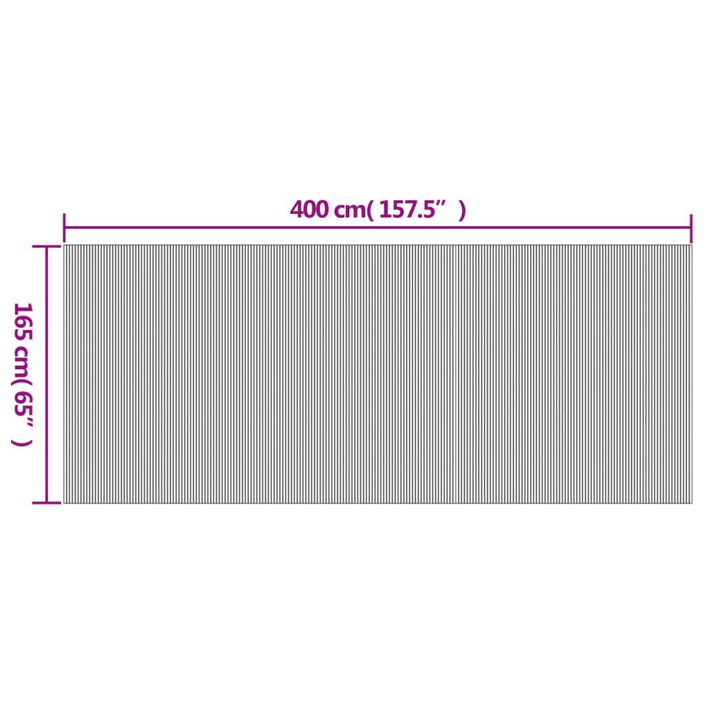 vidaXL Room Divider Grey 165x400 cm Bamboo