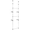 vidaXL Telescopic Wardrobe System with Rods Aluminium