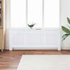 vidaXL MDF Radiator Cover White 205 cm