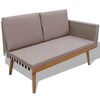 vidaXL 4 Piece Garden Lounge Set with Cushions Poly Rattan Grey