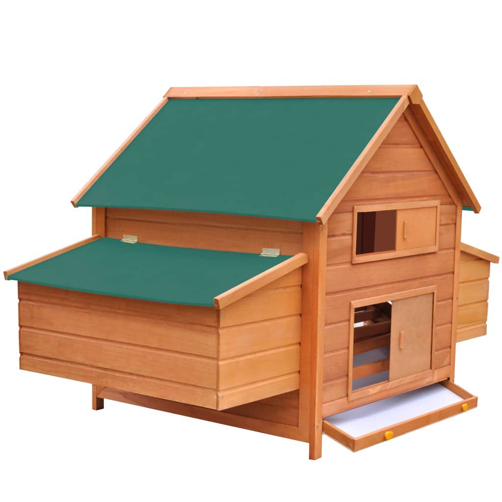 vidaXL Chicken Coop Wood 157x97x110 cm