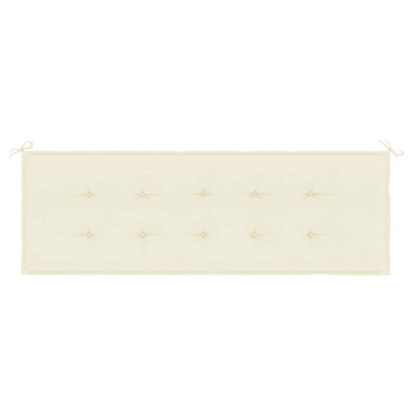 vidaXL Garden Bench Cushion Cream 150x50x4 cm Oxford Fabric