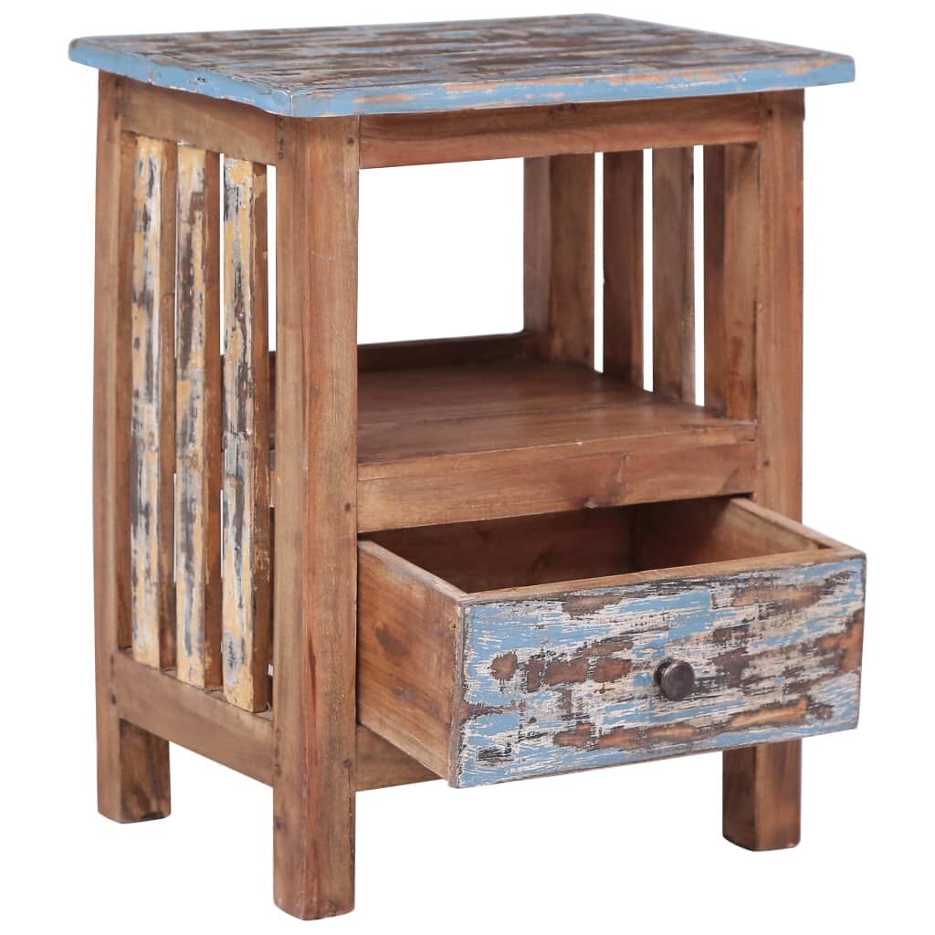 vidaXL Bedside Cabinet 41x30x50 cm Solid Mahogany Wood
