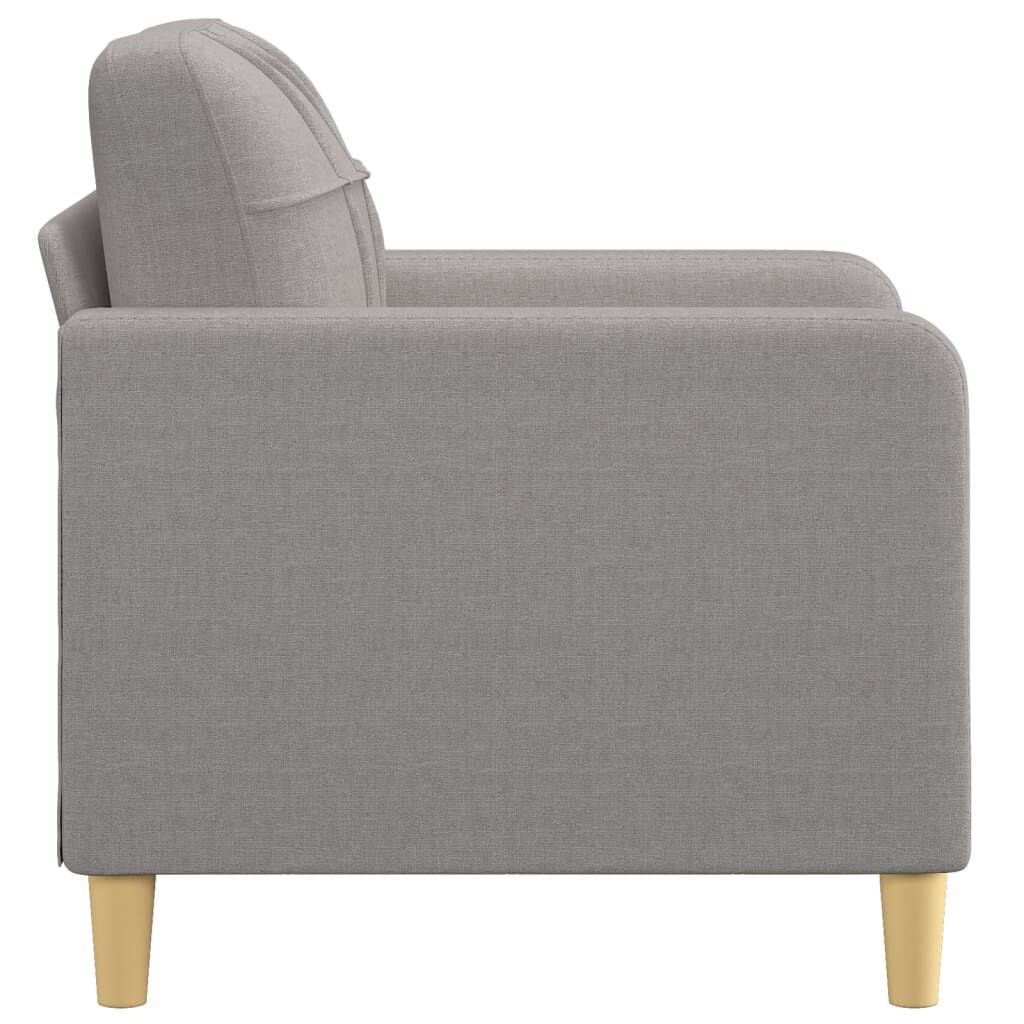 vidaXL Sofa Chair Light Grey 60 cm Fabric