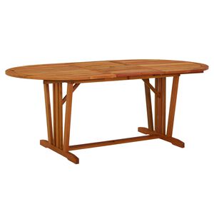 vidaXL Garden Table 200x100x75 cm Solid Wood Eucalyptus