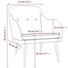 vidaXL Armchair Dark Grey 63x76x80 cm Fabric