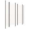 vidaXL 5-Panel Room Divider White 250x180 cm