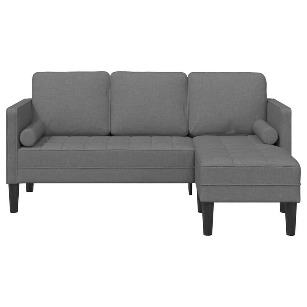 vidaXL Sofa Set Dark Grey 173 x 131 x 67 cm Fabric