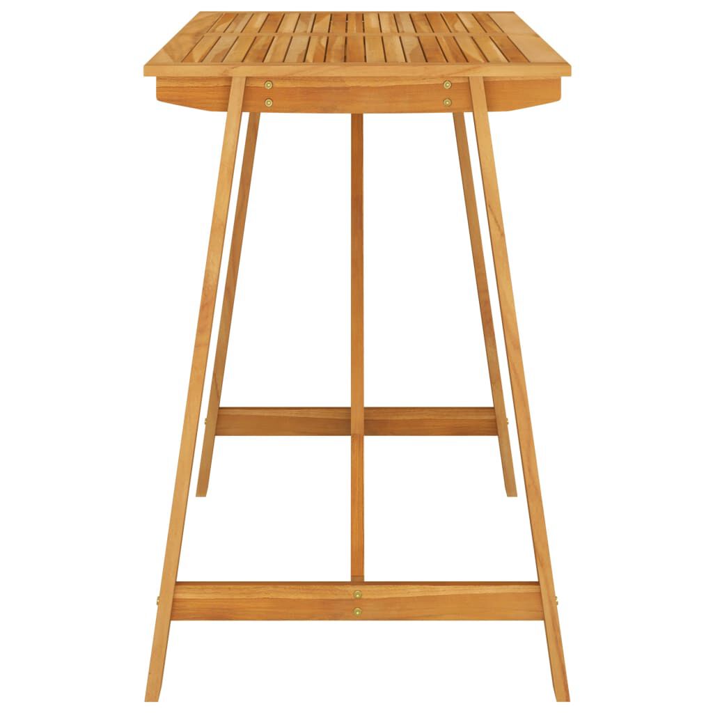vidaXL 5 Piece Garden Bar Set with Cushions Brown
