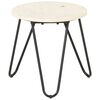 vidaXL Coffee Table White 40x40x40 cm Real Stone with Marble Texture