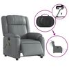 vidaXL Electric Massage Recliner Chair Grey Faux Leather