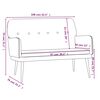 vidaXL Bench Light Grey 108x79x79 cm Velvet