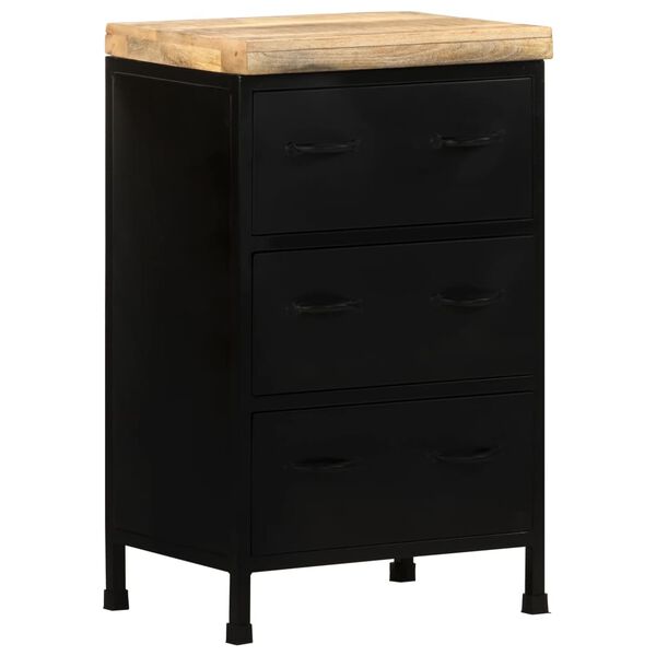 vidaXL Sideboard 47x35x76 cm Rough Mango Wood