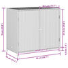 vidaXL Garden Storage Cabinet Beige 83x45x76 cm Poly Rattan