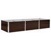 vidaXL Garden Raised Bed Brown 240x80x45 cm Galvanised Steel