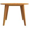 vidaXL Garden Table Ø110x75 cm Solid Wood Acacia