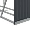 vidaXL Log Holder Anthracite 180x45x100 cm Galvanised Steel