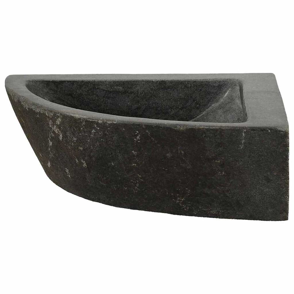 vidaXL Wall Hung Corner Basin Grey (38-45) x (38-45) x 12 cm