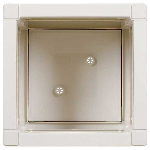 vidaXL Garden Planter White 36x36x35 cm PP