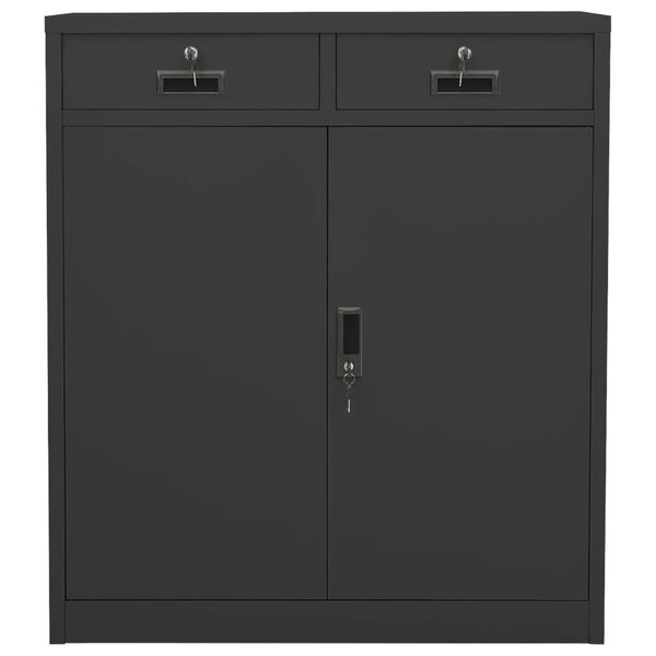vidaXL Office Cabinet Anthracite 90x40x102 cm Steel