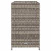 vidaXL Garden Storage Cabinet Grey 83x45x76 cm Poly Rattan